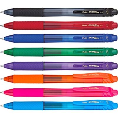 Pentel EnerGel-X Colors Retractable Liquid Gel Pen, 0.7mm, Metal Tip, Assorted Ink, 8 Coun - Image 3