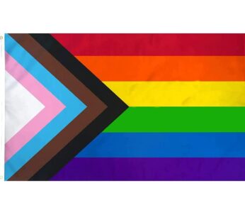 Progress Pride Flag 3x5ft – Staont Rainbow Flag Vivid Color and UV Fade Resistant – Canvas
