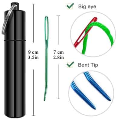 yklbpd 12pieces Yarn Darning Needle Large Big Eye Weaving Needle,Tapestry Needle Bent Need - Image 4