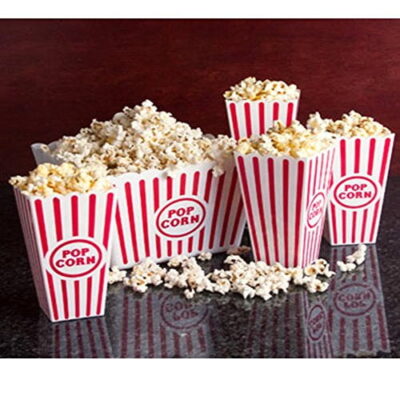 2 Jumbo Movie Night Popcorn Tubs (Plastic) - Image 5