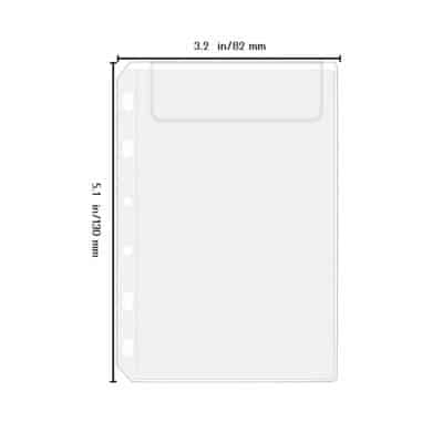 Antner 12PCS A7 Mini Binder Pockets No Zipper Cash Envelopes for A7 6 Ring Binder Wallet, - Image 3