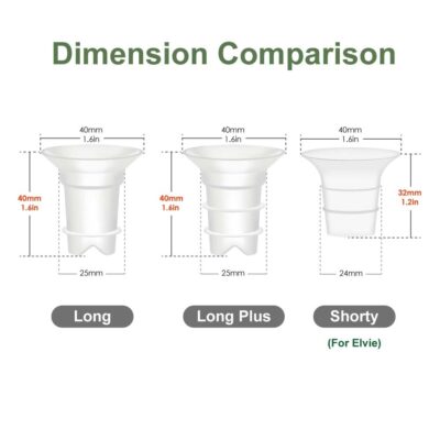 Maymom 15mm Flange Insert Compatible with Elvie Single/Double Electric, Elvie Stride Cup ( - Image 3