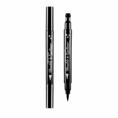 Pinkiou 2 in 1 Double-headed Liquid Eyeliner Pen Stamp Super Slim Gel Felt Tip High Pigmen