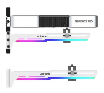 upHere 5V Addressable RGB White Graphics Card GPU Brace Support Video Card Sag Holder,Buil