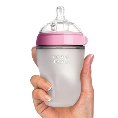 Comotomo Baby Bottle, Pink, 8 oz - Image 3