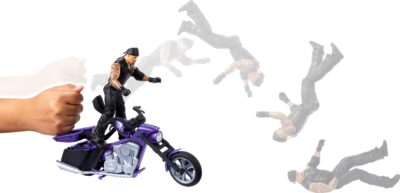 Mattel WWE Wrekkin' Action Figure & Toy Vehicle Set, Undertaker with Slamcycle Motorcycle - Image 6