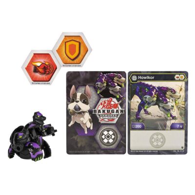 Bakugan Armored Alliance Core 2-inch Collectible Transforming Figure Howlkor (Darkus Facti - Image 2