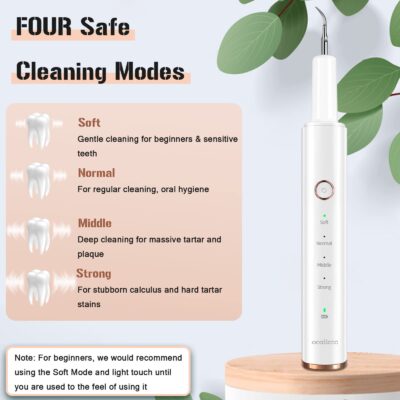 Plaque Remover for Teeth, Electric Tooth Cleaner Tartar Remover for Teeth with LED Light,4 - Image 3