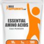 BulkSupplements.com Essential Amino Acids Powder - Essential Amino Acids Supplement, EAA Powder - Unflavored & Gluten Free, 10g of EAAs Amino Acids per Serving, 1kg (2.2 lbs) (Pack of 1)