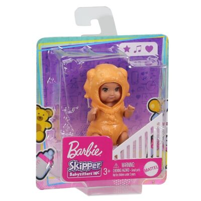 Barbie Skipper Babysitters Club Dress Up Babies - Brown Eyed Baby Dressed in a Tan Puppy O - Image 6