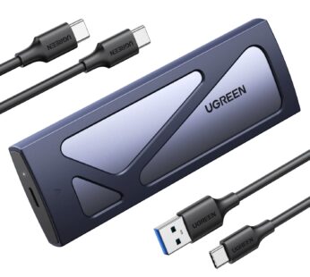 UGREEN SSD Enclosure, Tool-Free USB C External, 10Gbps M.2 NVMe to USB Adapter/Reader Supp