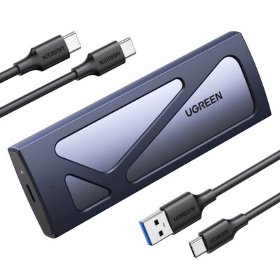 UGREEN SSD Enclosure, Tool-Free USB C External, 10Gbps M.2 NVMe to USB Adapter/Reader Supp