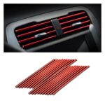 20 Pieces Car Air Conditioner Decoration Strip for Vent Outlet, Universal Waterproof Benda - Image 8