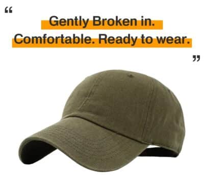 KB-LOW OLV Classic Cotton Dad Hat Adjustable Plain Cap. Polo Style Low Profile (Unstructur - Image 4