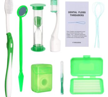 Braces Cleaning Kit for Teeth, Portable Orthodontic Toothbrush Kit Oral Care Dental Travel