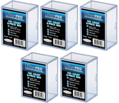 Ultra Pro Pack of 5 - 100 Count 2 Piece Storage Box - Image 2