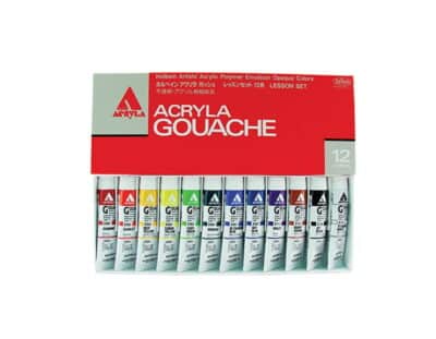 Holbein Acryla Gouache Lesson Set Of 12 20Ml