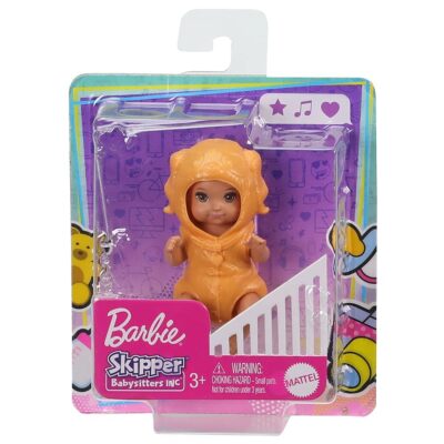 Barbie Skipper Babysitters Club Dress Up Babies - Brown Eyed Baby Dressed in a Tan Puppy O - Image 5