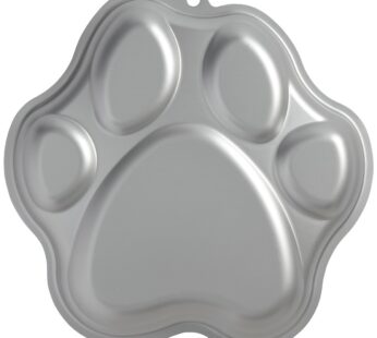 Wilton Paw Print Cake Pan, Silver, Aluminum