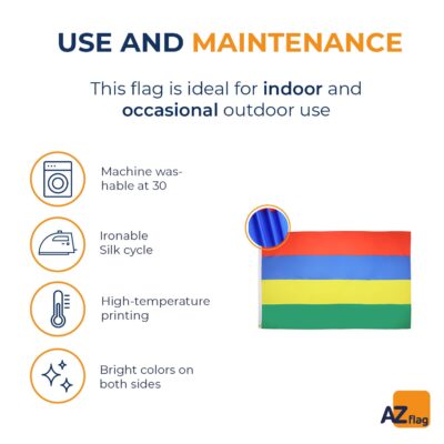 AZ FLAG - Mauritius Flag - 2x3 Ft - 100D Polyester Mauritian Banner with Two Metal Grommet - Image 5