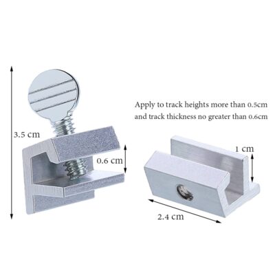 1st Choice Sliding Window Locks Aluminum Metal Window Locks Security Safety Door Locks Adj - Image 2