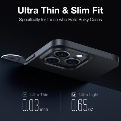 TORRAS Slim Fit Designed for iPhone 14 Pro Max Case 6.7 inch, Ultra-Thin 14 Pro Max Case 2 - Image 2
