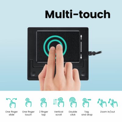 Perixx PERIPAD-501 Wired USB Touchpad, Portable Trackpad for Laptop and Desktop User, Blac - Image 2