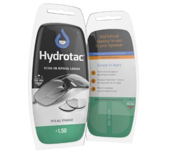 Hydrotac Stick-on Bifocal Lenses (OPTX 20/20)- +1.50 Diopter