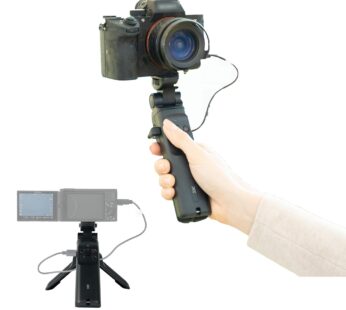 JJC Wired Remote Shooting Grip Mini Tripod for Sony ZV-1 RX100 III IV V VA VI VII A7RV A65