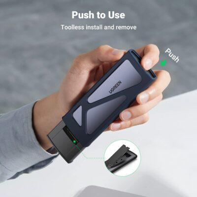 UGREEN SSD Enclosure, Tool-Free USB C External, 10Gbps M.2 NVMe to USB Adapter/Reader Supp - Image 8