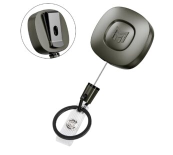MNGARISTA Heavy Duty Metal Retractable Keychain with Belt Clip, 8 oz Retraction, 31.5″ Ste