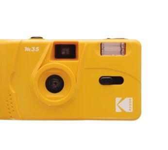 Kodak M35 35mm Film Camera (Yellow) – Focus Free, Reusable, Built in Flash, Easy to Use