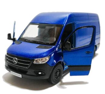 KiNSMART 2019 Mercedes-Benz Sprinter Cargo Van Blue 1:48 O Scale Die Cast Metal Model Toy