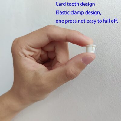 30 Pcs White Hole Plugs 8mm (5/16") White Plastic Hole Plugs White Plastic Plugs for Holes - Image 2