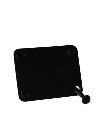 Metallor Guitar Neck Plate Standard 4 Holes with Screws 64 x 51mm Compatible with Strat Te - Image 3