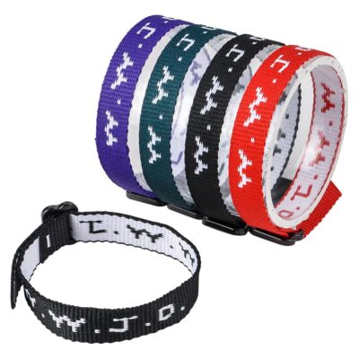 Rhode Island Novelty W.W.J.D. Webbing Bracelets, Twelve Per Order - Image 2