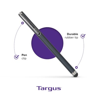 Targus Stylus Pen for Tablets, iPad, Smartphones and Touchscreen Devices, Black - Slim Dur - Image 4