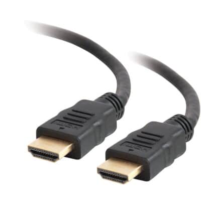 C2G 40304 4K 60Hz High-Speed HDMI Cable With Ethernet, 6.56 Feet (2 Meters), Black