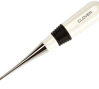 Clover 4880 Curved Awl for Sewing,White/Silver