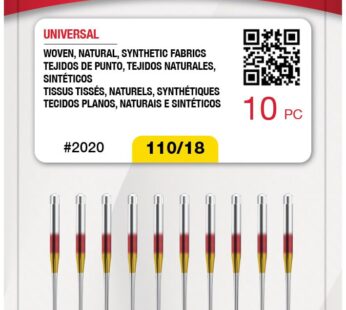 SINGER 10-Pack Universal 2020 Sewing Machine Needles, Size 110/18