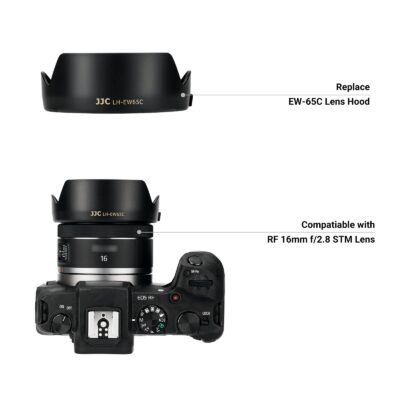 Lens Hood for Canon RF 16mm F2.8 STM Lens on EOS R6 R5 RP R Camera, Reversible Lens Shade - Image 4