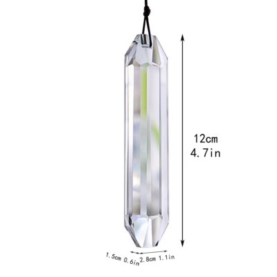 5" Large Crystal Sun Catcher Prisms, Hanging Suncatchers with Glass Prism, Rainbow Maker L - Image 2