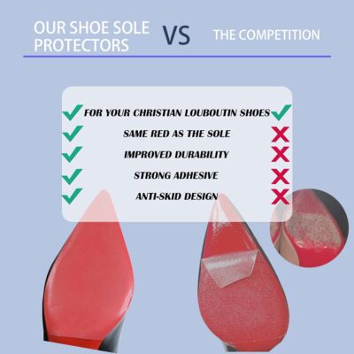 Dr. Foot Shoe Sole Protectors for high-Heels, Self Adhesive Silicone Non-Slip Shoes Cover - Image 4