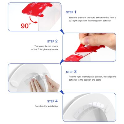 Tiga 4 Pcs Pee Guard for Toilet Seat, Potty Training Pee Splash Guard for Kids, Toilet Spl - Image 6