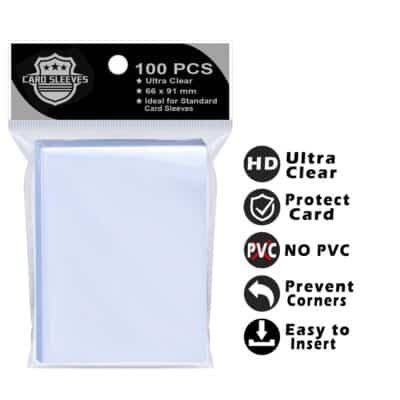 100PS Soft Clear Card Team Bag Protectors Sleeves for Card Game,Top Loader Fit for Magic C - Image 2