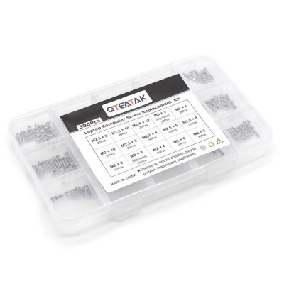 QTEATAK 300Pcs Silver Laptop Notebook Computer Replacement Screws Kit for Laptop SSD Hard - Image 4