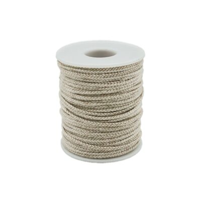 260 Foot Candle Wick, 24 PLY Braided Candle Wick Spool, Cotton & Paper Interwoven Core, Ca