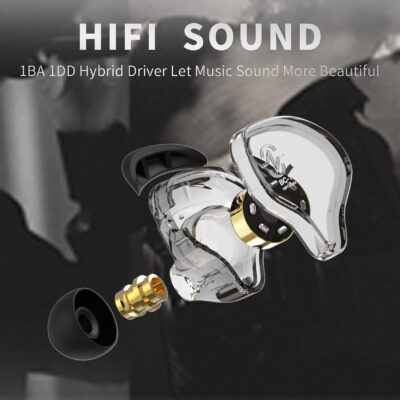 YINYOO CCZ Melody Gaming Earbuds Wired in-Ear Earphones with Microphone IEM HiFi Bass with - Image 5