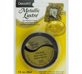 DecoArt ML02C-28 Metallic Lustre Wax, 1-Ounce, Gold Rush