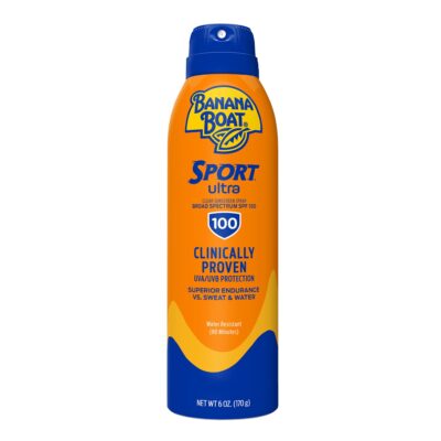 Banana Boat Sport Ultra SPF 100 Sunscreen Spray, 6oz | Sport Sunscreen Spray SPF 100, Bana